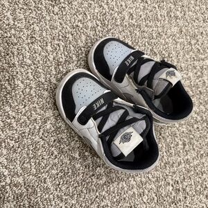 Nike Toddlers Black and Gray Jordans